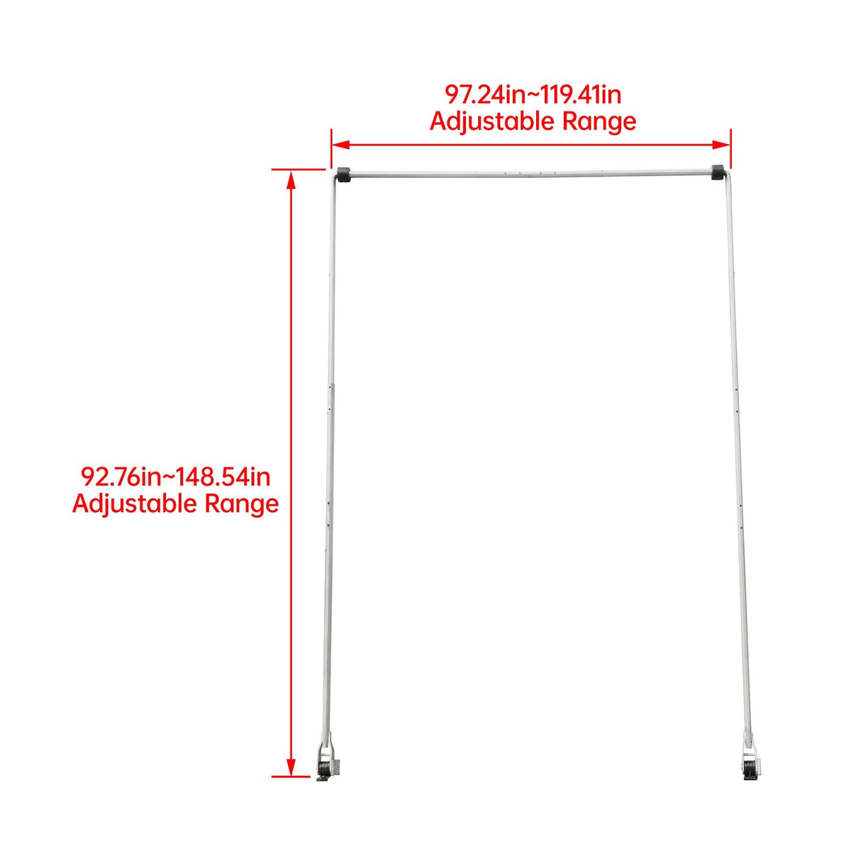 4-Spring Aluminum Dump Truck Flip Tarp Arm Kit Prevent Tarp Flapping in Transit