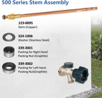 123-0095 Stem Assembly 16" For Pier 500 Series Mansfield Style 12" Sillcock ASFP