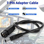 1852068 7-Pin Adapter Cable for Humminbird Fish Finder, Minn Kota US2 Transducer