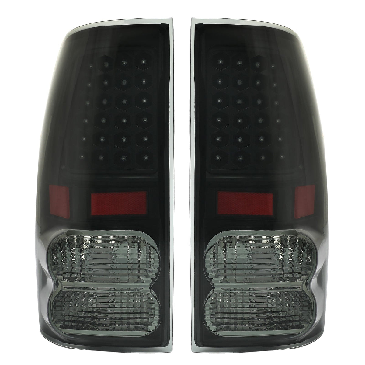 Black Smoke For Toyota Tundra 2007-2013 LED Tail Lights Brake Lamps Left+Right
