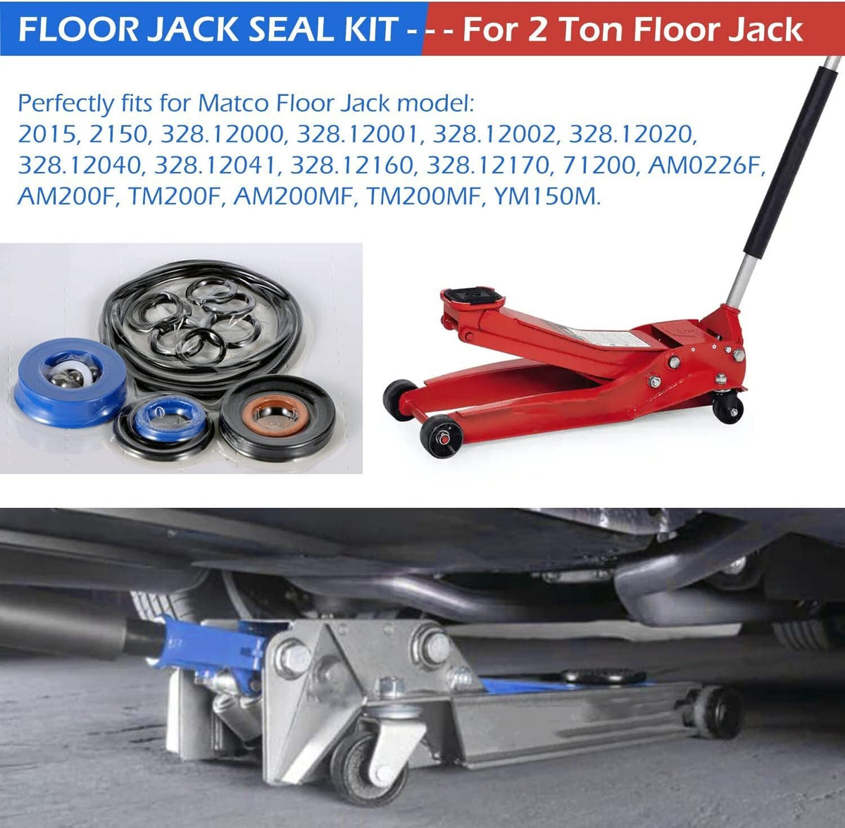 328 Series - Floor Jack Repair Kit Seal Kit For AM200F Matco Floor Jack 2 Ton