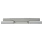 For Enclosed Utility Body 83" Rear Step Bumper Gray Universal Screw-On