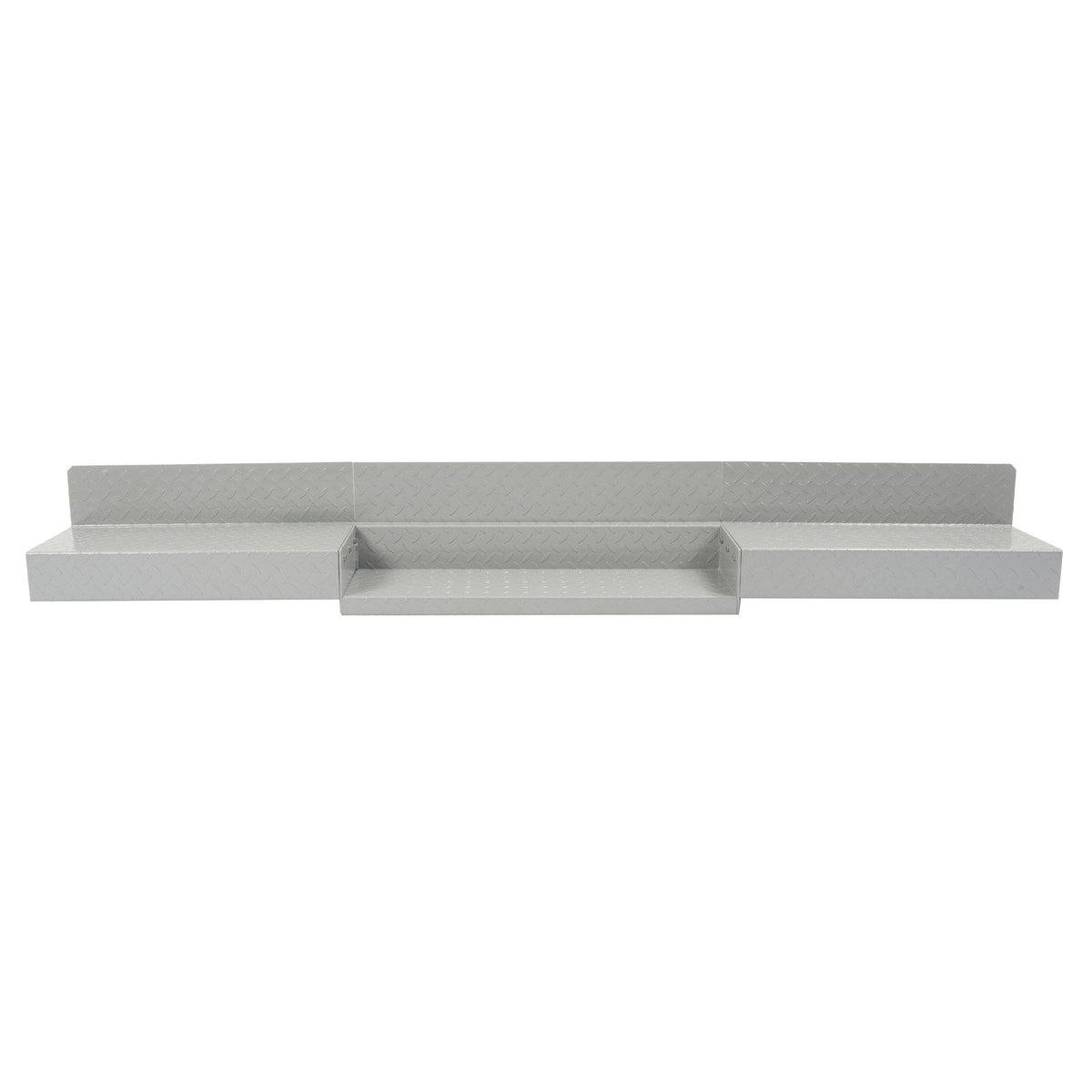 For Enclosed Utility Body 83" Rear Step Bumper Gray Universal Screw-On