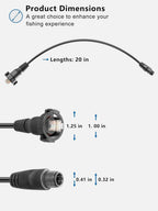 010-12531-01 Marine Network Adapter Cable For Garmin Panoptix LiveScope GC 200