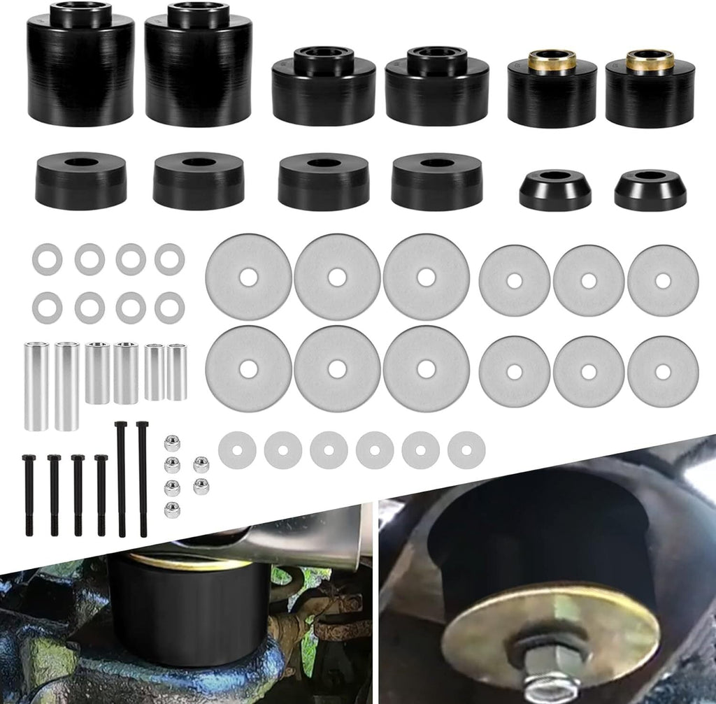 For 1980-1998 Ford F150 F250 F350 2WD 4WD 4.4123R Body Mount Bushing Set Kit