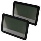 Fit Jeep Wrangler 2007-2010 Door Window Glass Dark Rear Driver +Passenger Side