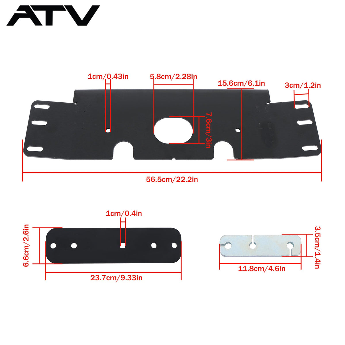 For Polaris Sportsman 400 450 500 570 600 700 800 Snow Plow Mid Mount Kit