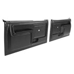 Black Inner Door Panels Replacement For 80-86 Ford Truck & 80-86 Ford Bronco New