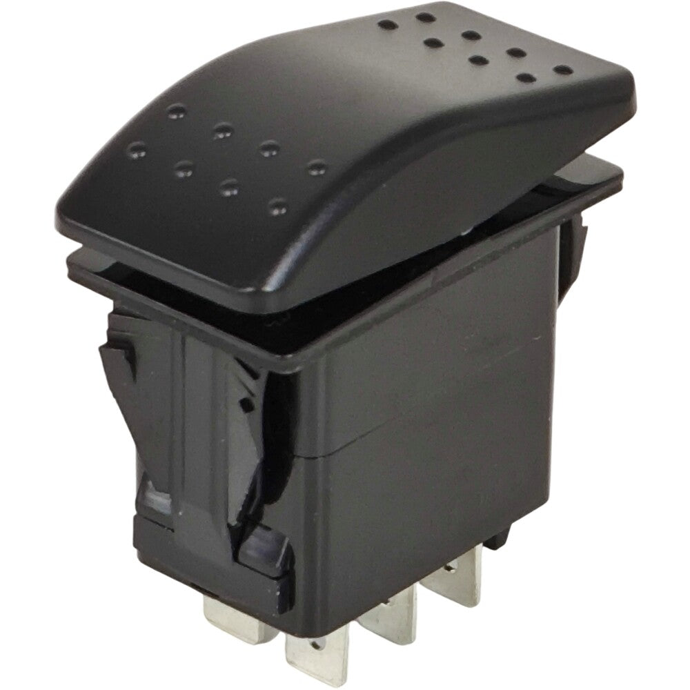 Non-Illuminated Momentary Rocker Switch VLD1S00B-AZC00-000 DPDT 20A 12VDC Sealed