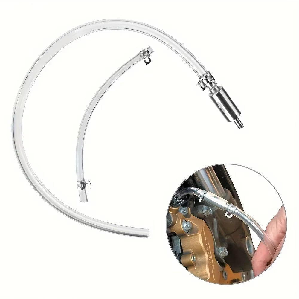 Clutch Brake Bleeder Hose One Way Valve Tube Bleeding Tool Kit Motorcycle Car au