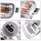 Pair Bumper Turn Signal Lights For Toyota Tacoma 2001-2004 Driver+Passenger Side