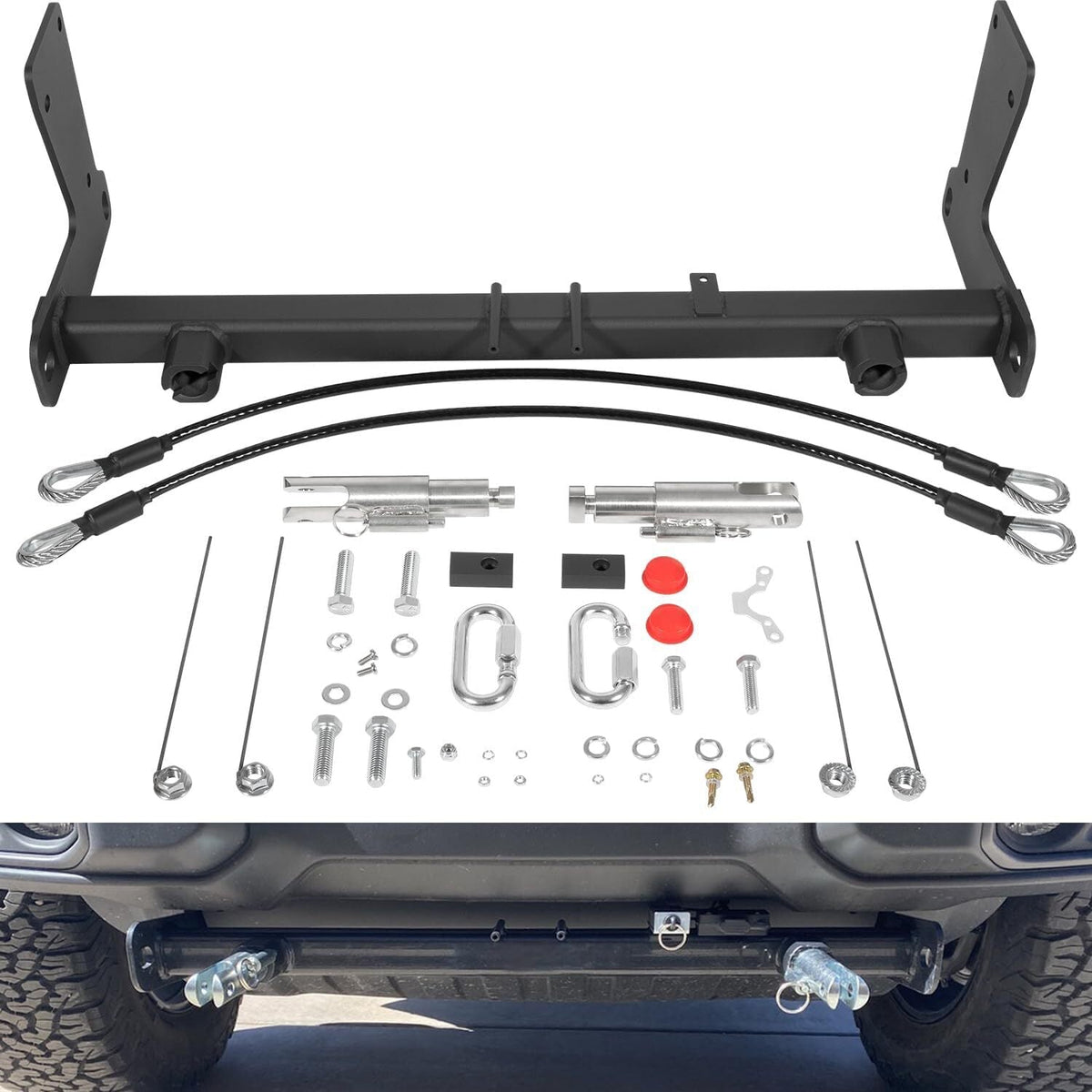 For Jeep Wrangler JLU JL 18-24 Blue OX BX1139 Tow Bar Base Plate Tow Bar Bracket