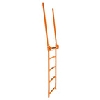 Flatbed Trailer Access Ladder Orange 5 Step For 48 Inch Rail Mount Powder Coated