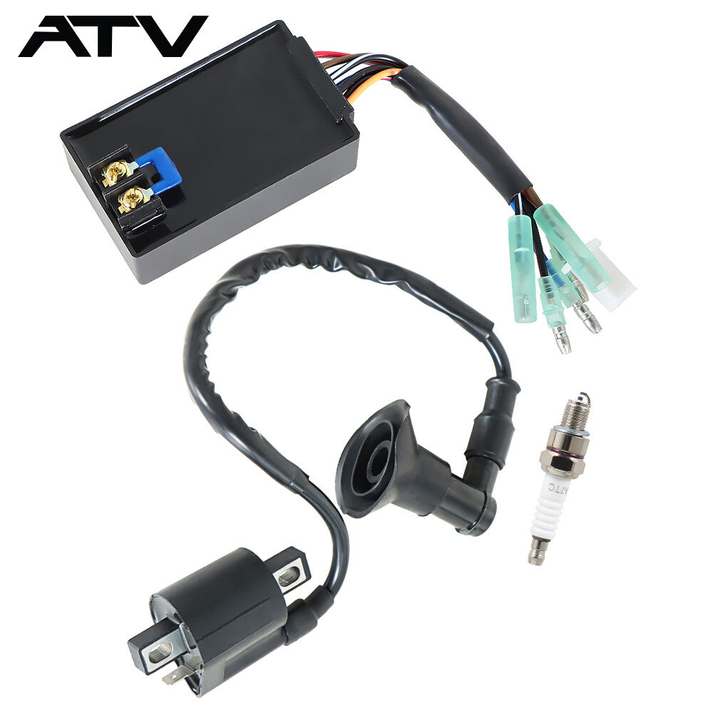 CDI BOX Ignition coil Spark plug For Polaris Sportsman 90 Carb 2003 2004-2006