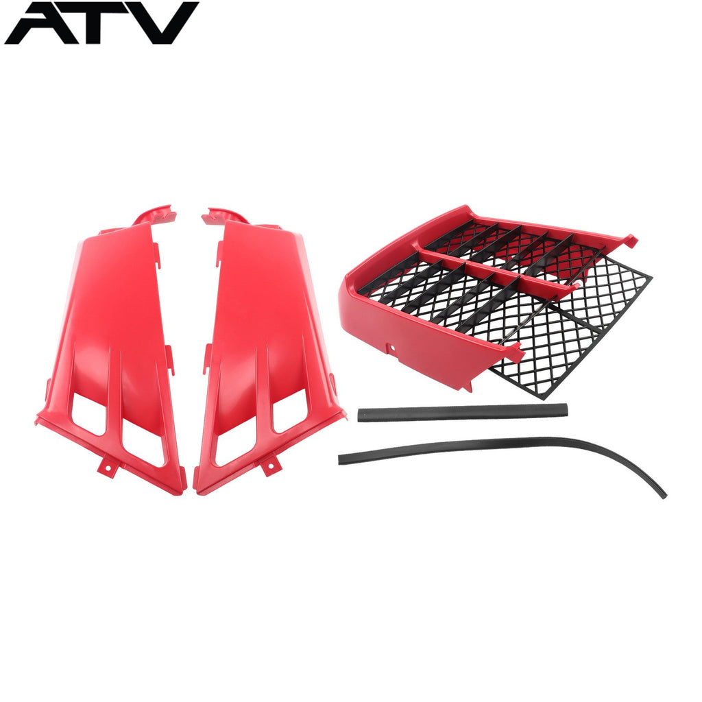 Tank Side Outer Plastic Covers Integrated Red Grill For Yamaha Banshee 350 1991