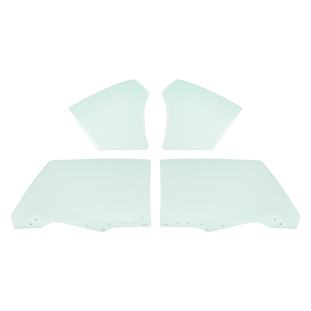 Fits Chevy Chevelle Malibu 2Door 1970-1972 Quarter Side Door Window Glass 4Pcs
