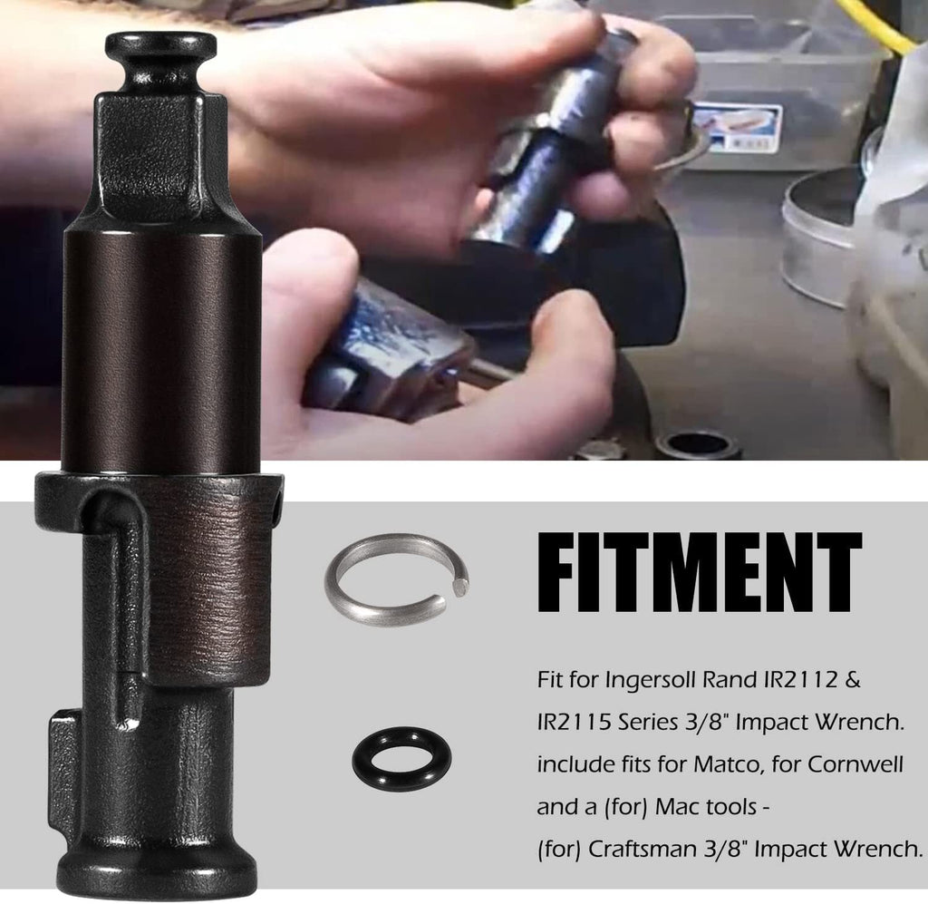 3/8" Impact Wrench Replacement Anvil for Ingersoll Rand IR2112 & IR2115 Series