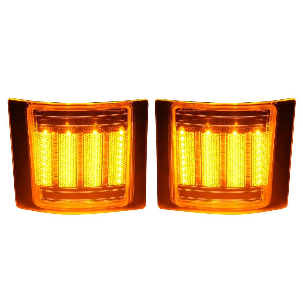 Full LED 4PCS Clear Corner Side Marker Lights For Chevy C/K 1500 2500 1994-99