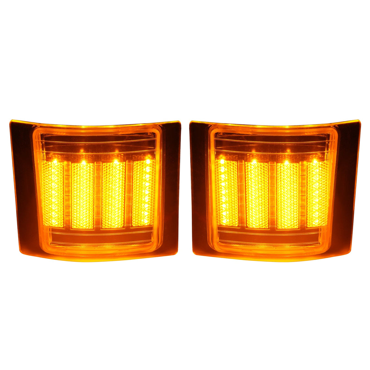 Full LED 4PCS Clear Corner Side Marker Lights For Chevy C/K 1500 2500 1994-99