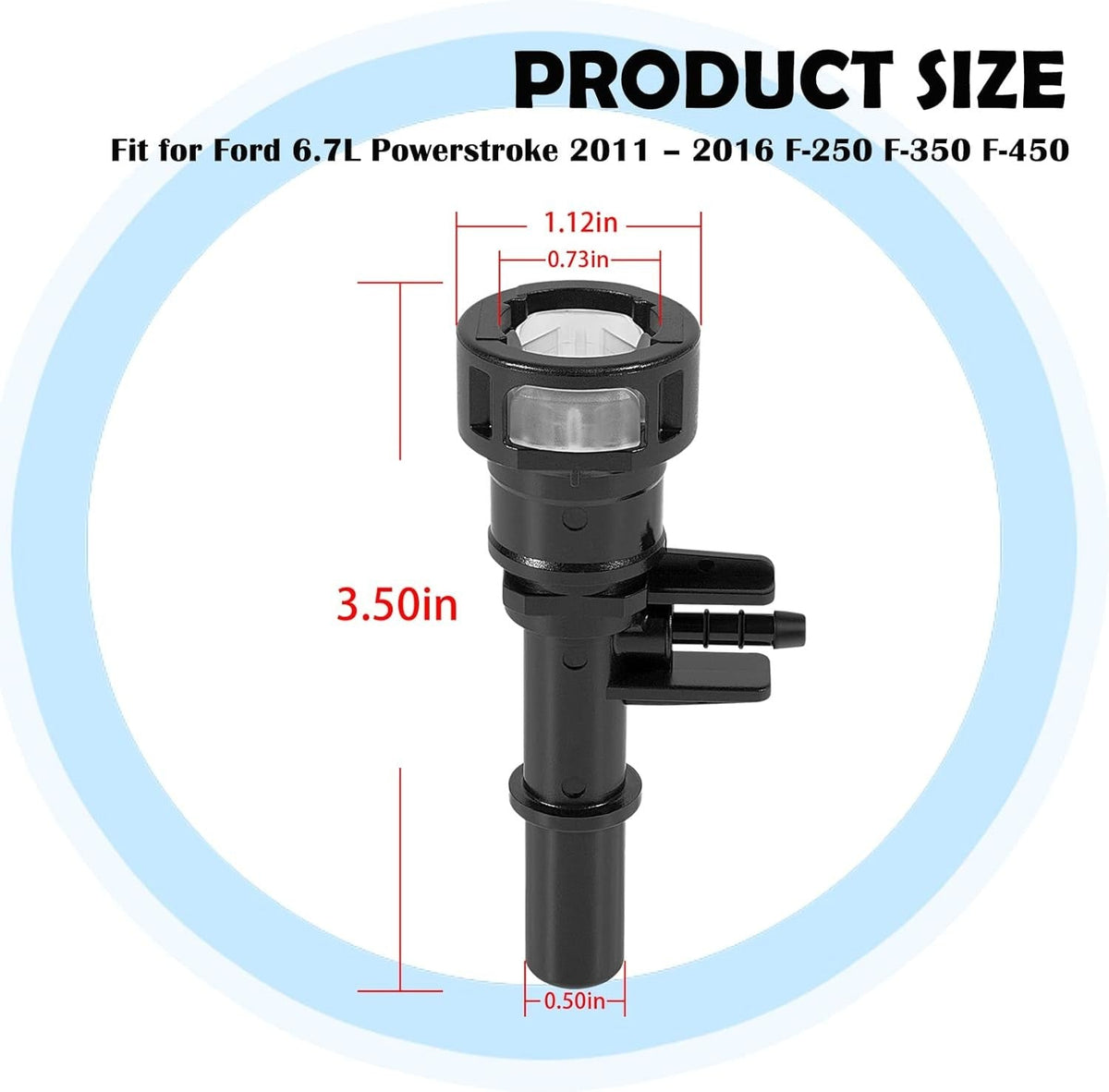 6.7L Fuel Filter Return Line Repair Connector For 2011-16 Ford F-250 F-350 F-450