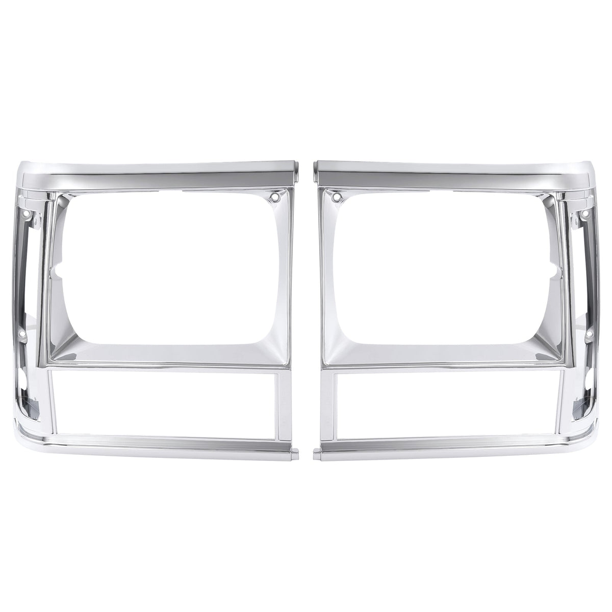 2PCS Set Headlight Door Bezel Trim For Jeep Cherokee 91-96 Comanche 91-92 Chrome
