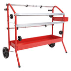 36" Mobile Multi-Roll Masking Paper Machine Dispenser Storage Tray Cutting Blade