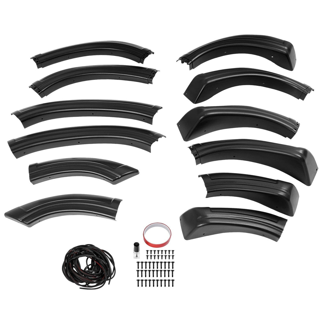 4pc Fender Flare Kit For Chevy Blazer 1995-2005 S10 1994-2003 Black PP W/O ZR2