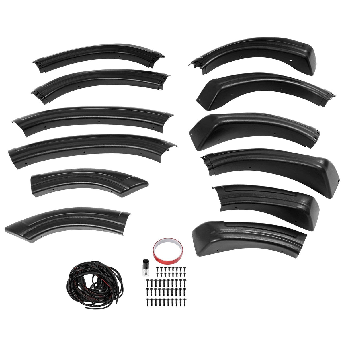 4pc Fender Flare Kit For Chevy Blazer 1995-2005 S10 1994-2003 Black PP W/O ZR2