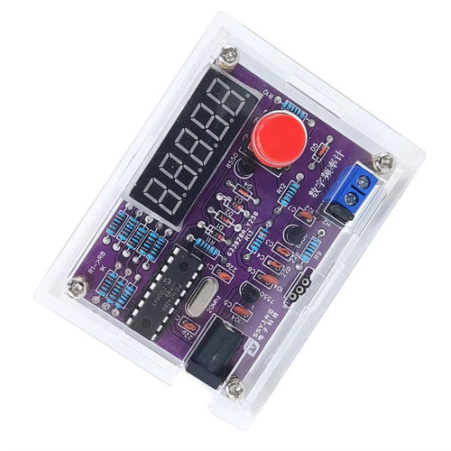 1Hz-50MHz Digital Crystal Oscillator Frequency Counter Meter DIY Tester + Case