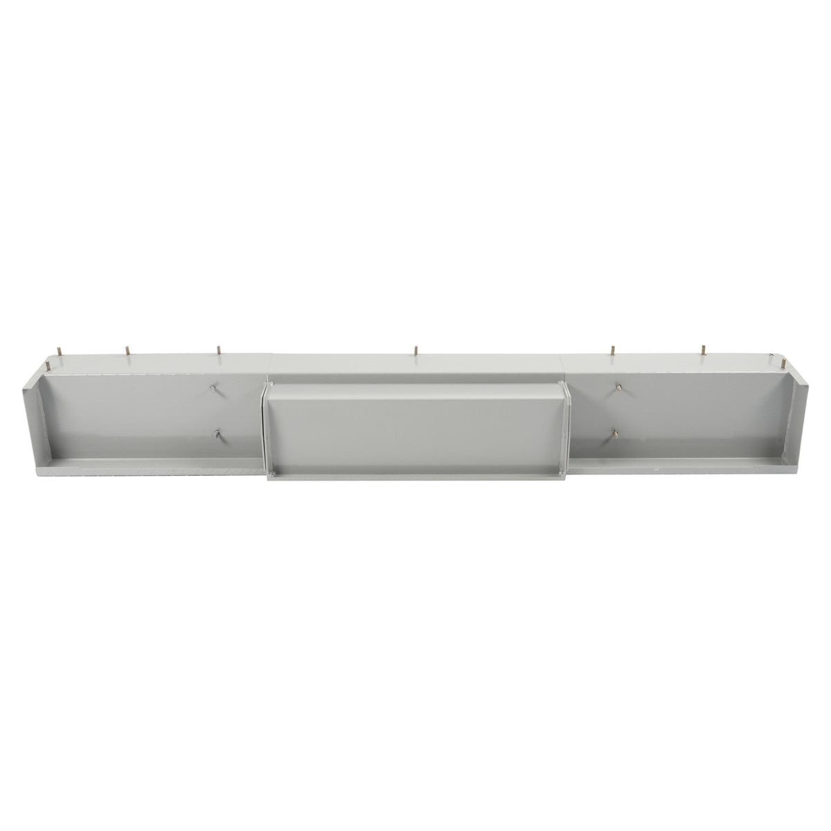 For Enclosed Utility Body 83" Rear Step Bumper Gray Universal Screw-On