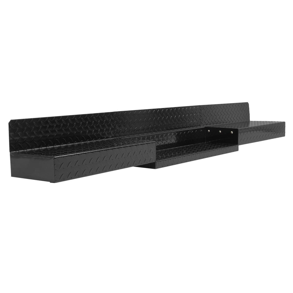 For Enclosed Utility Body 83" Rear Step Bumper Black Universal Screw-On