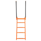 Flatbed Trailer Access Ladder Orange 5 Step For 48 Inch Rail Mount Powder Coated