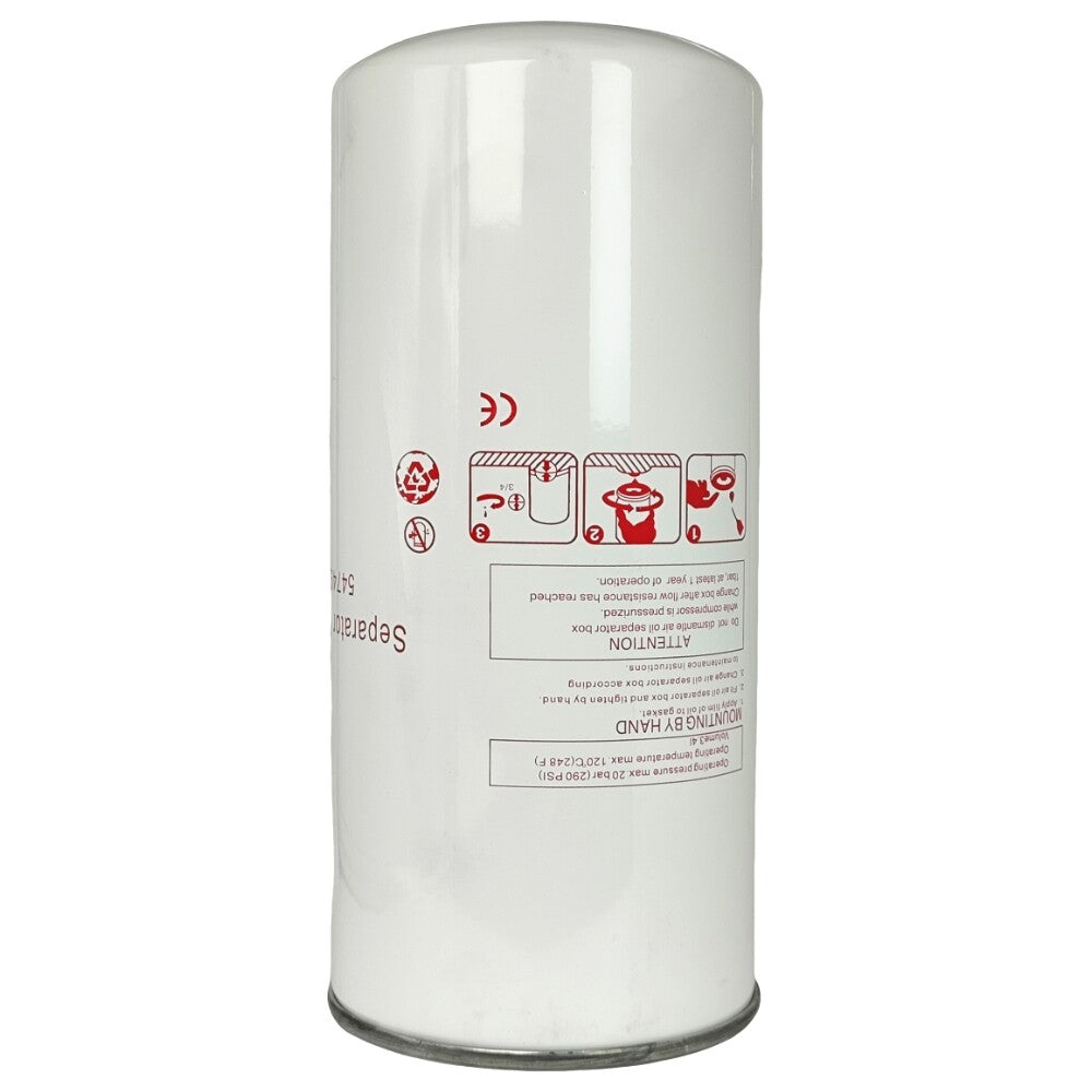 Air Oil Separator 54749247 Fit for Ingersoll Rand Air Compressor UP6-30 Spin-On