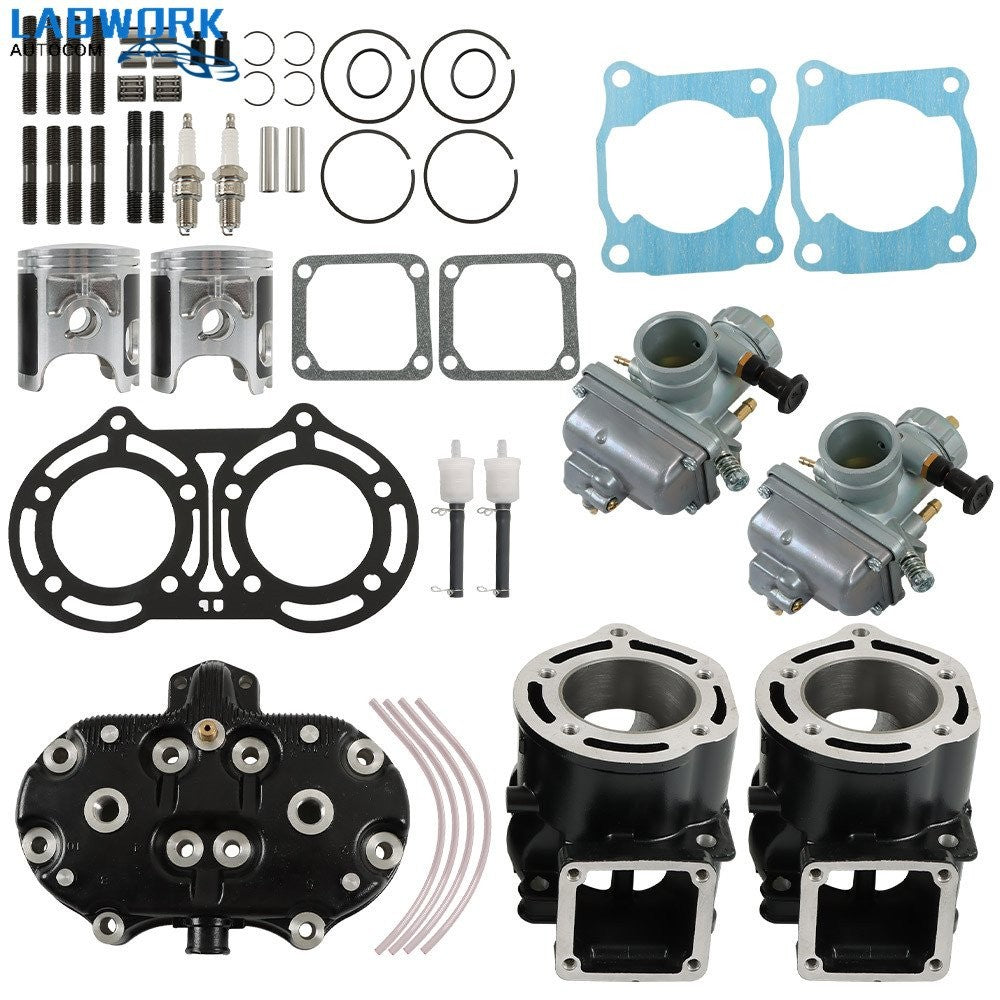 For Yamaha Banshee 350 Motor Engine Rebuild Cylinder Head Carburetor Top End Kit