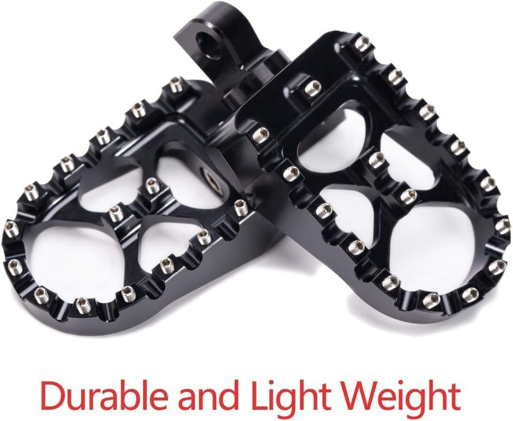 CNC Wide Fat Foot Pegs MX Style Footpegs Fit For Harley Dyna Sportster Bobber