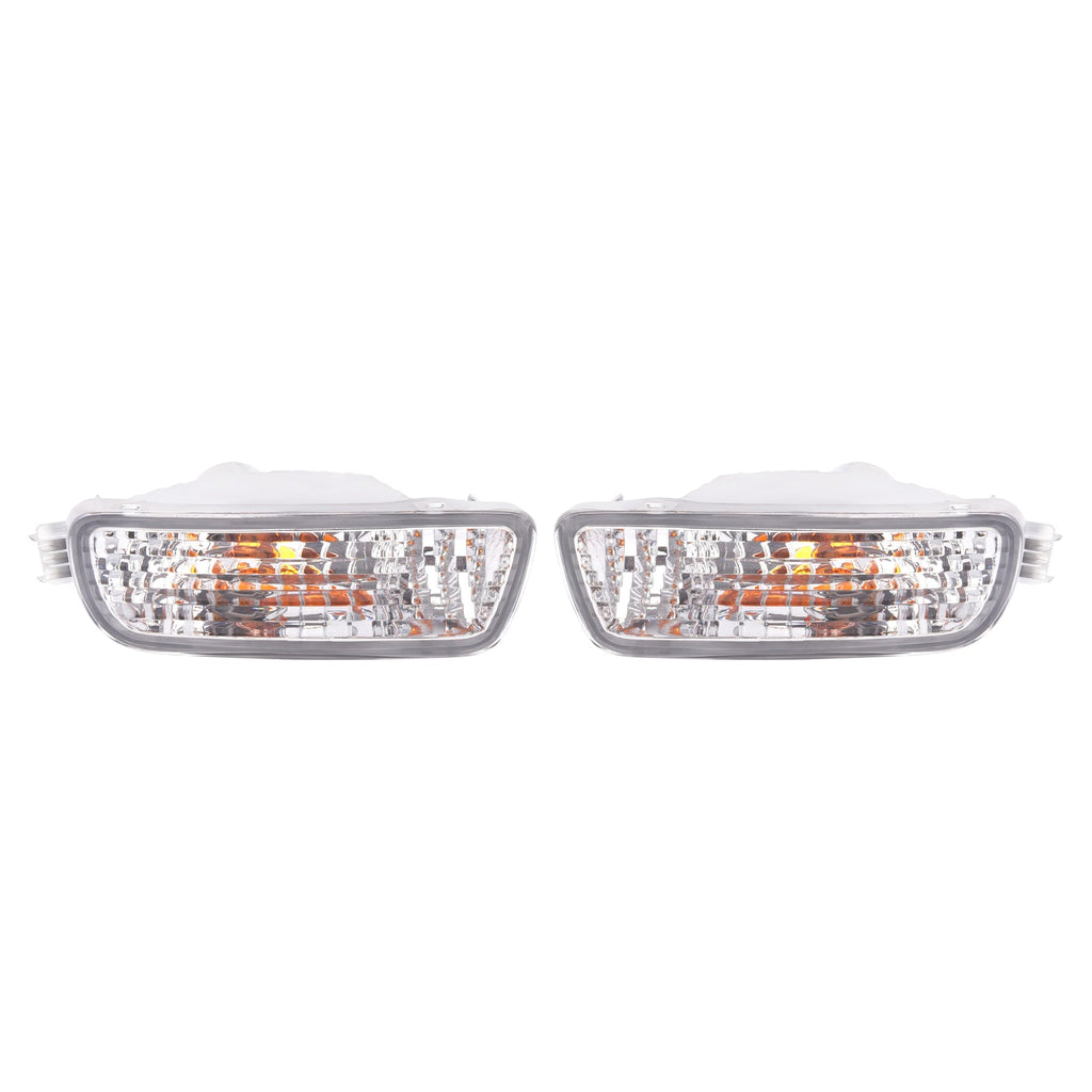 Pair Bumper Turn Signal Lights For Toyota Tacoma 2001-2004 Driver+Passenger Side