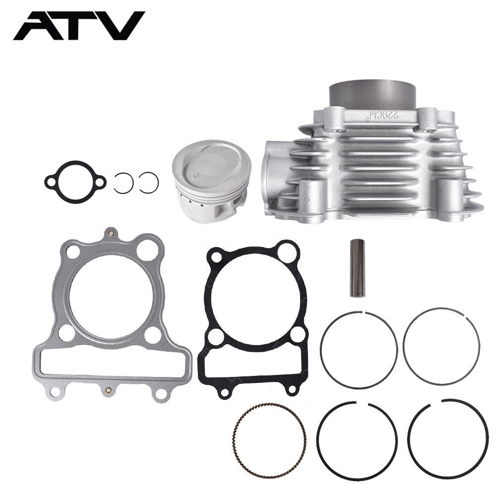 Cylinder Piston Gasket Top End Kit for Yamaha Bear Tracker 250 1999-2004