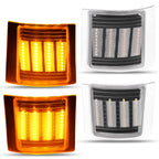 Full LED 4PCS Clear Corner Side Marker Lights For Chevy C/K 1500 2500 1994-99