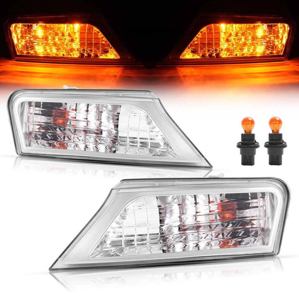 Left&Right Clear Marker Signal Corner Parking Lights For Jeep Liberty 2008-2012