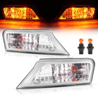 Left&Right Clear Marker Signal Corner Parking Lights For Jeep Liberty 2008-2012