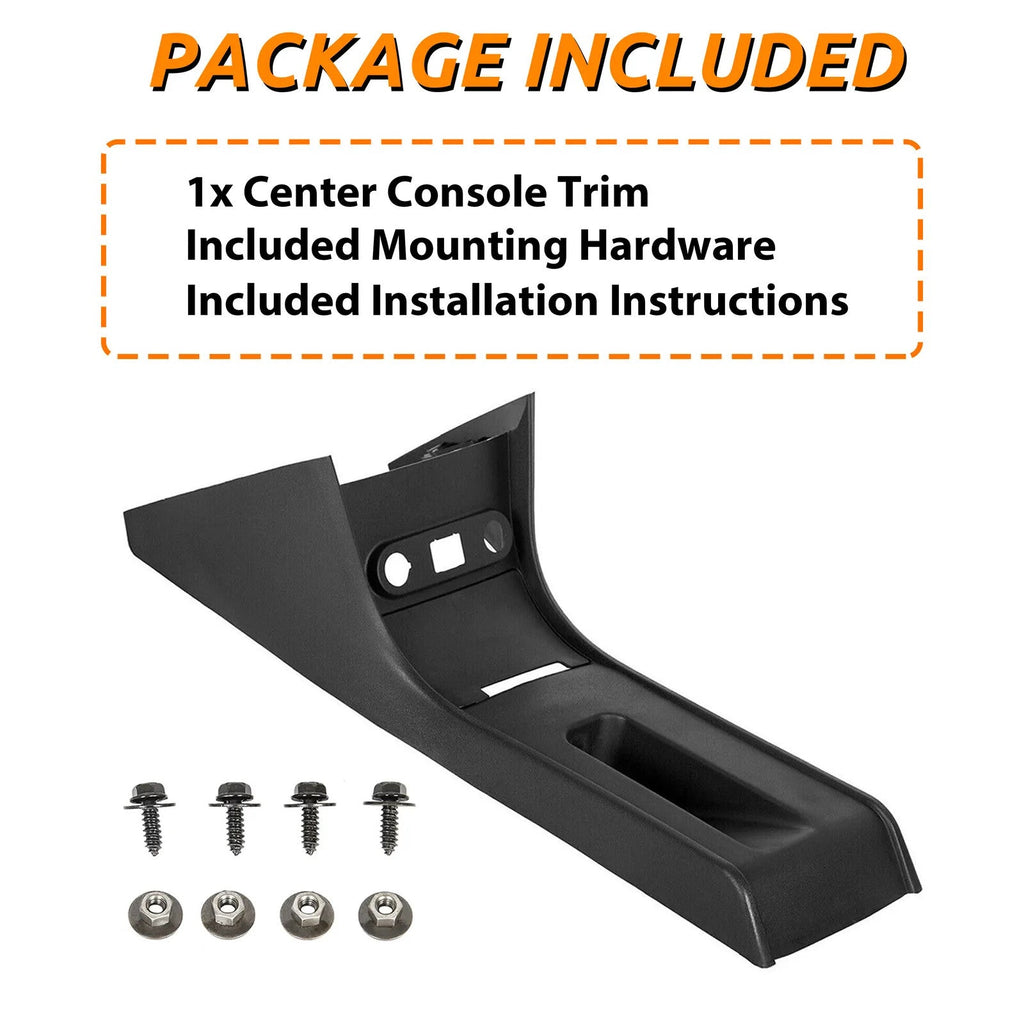 For Dodge Charger Police 2011-2020 Center Console Plastic Upholstered Trim Black