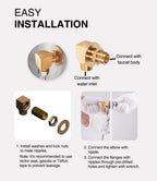 B-0230-K Wall Mount Faucet Install Kit for T&S B-0230 Style 1/2???? NPT Faucets