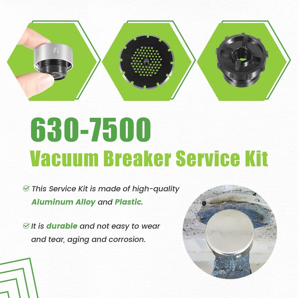 2-Pack 630-7500 Vacuum Breaker Repair Kit for Mansfield 400/500 & Nibco 90 Valve