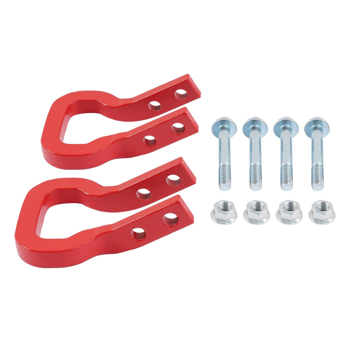 Pair Red Tow Hook Kit 85137122 For Chevrolet Colorado 23-24 26 GMC Canyon 23-26
