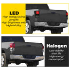 Black Smoke For Toyota Tundra 2007-2013 LED Tail Lights Brake Lamps Left+Right