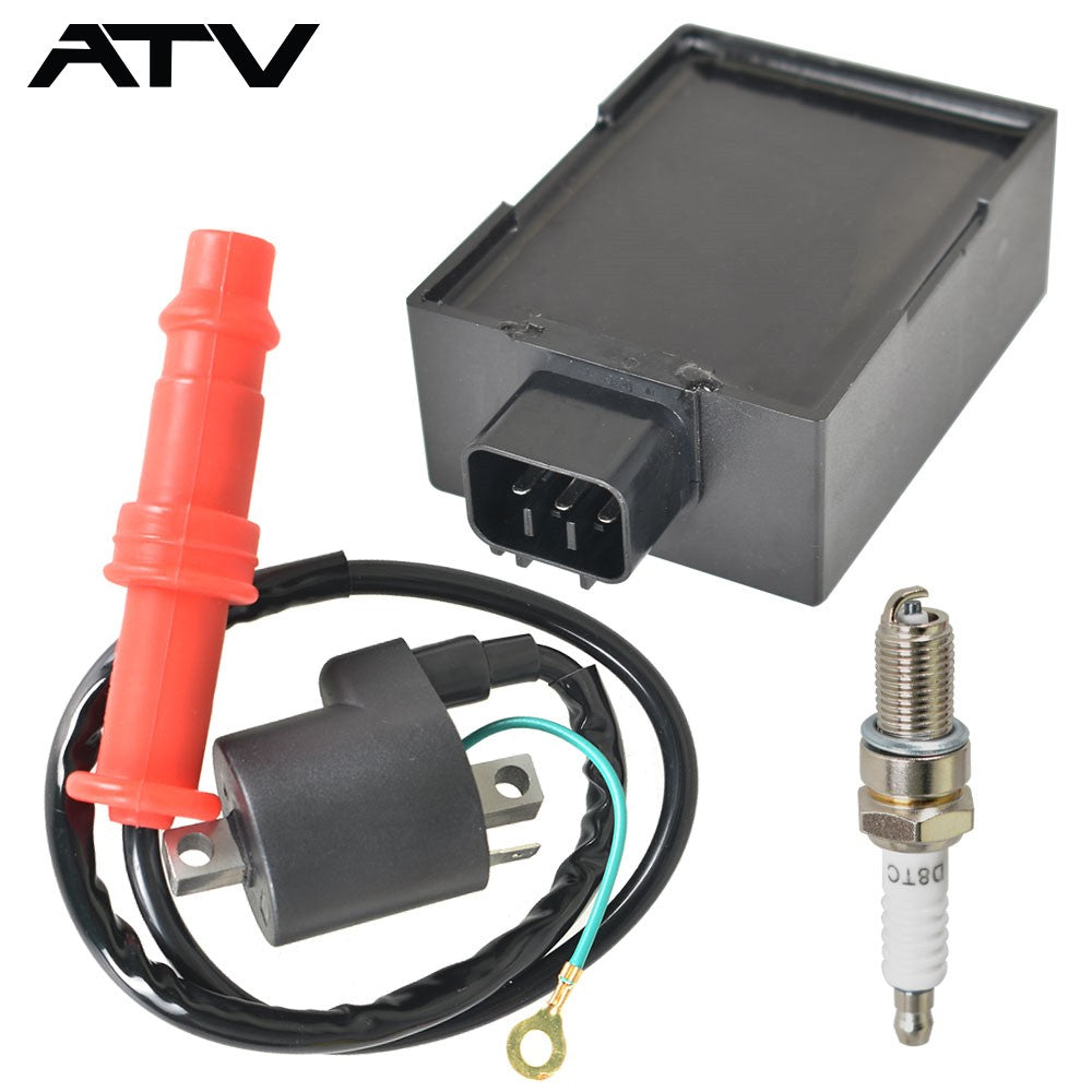For Polaris Sportsman 400 4X4 2004 Ignition Coil & Spark Plug & CDI