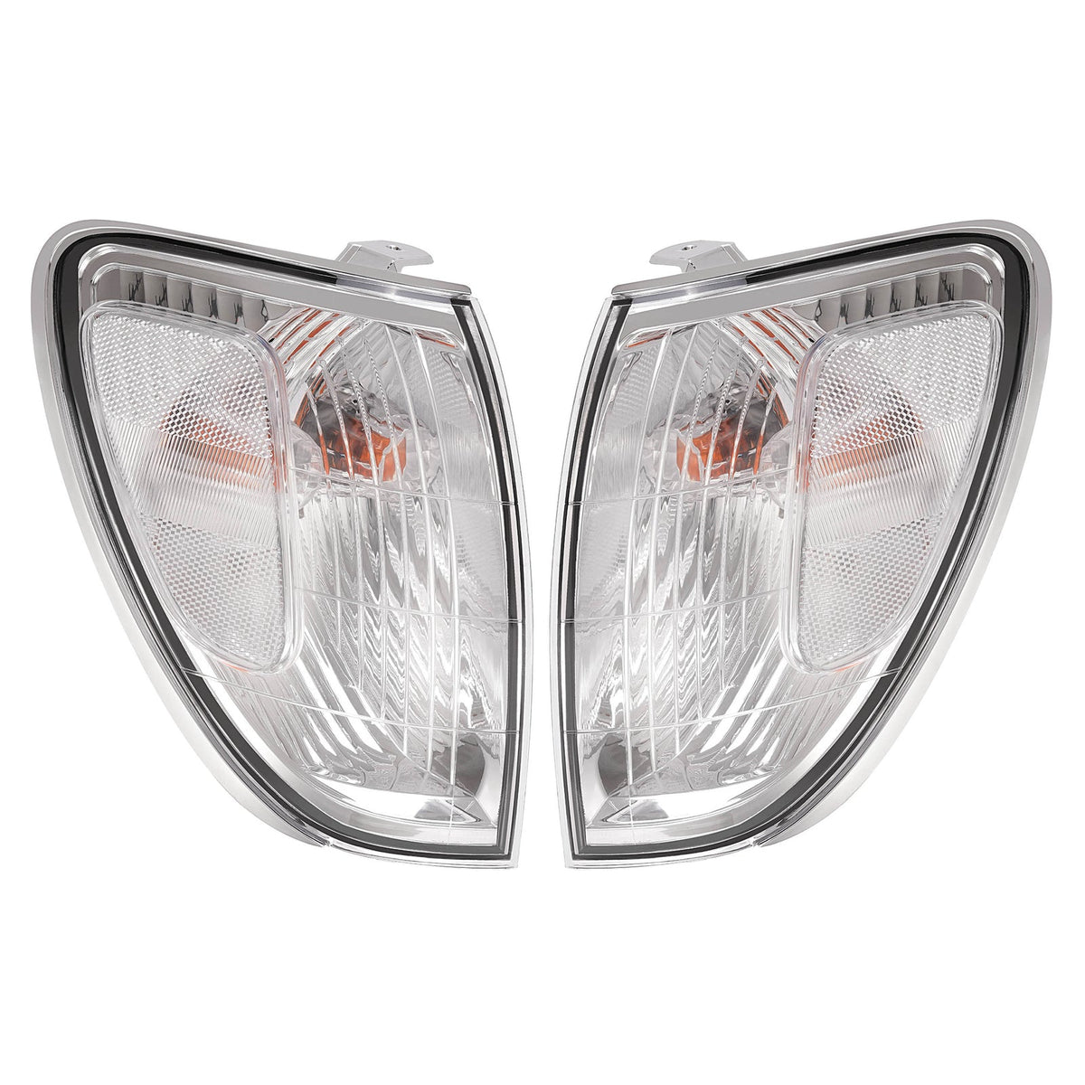 Pair For Toyota Land Cruiser 1998-2004 Front Corner Lights Lamps Clear W/bulbs