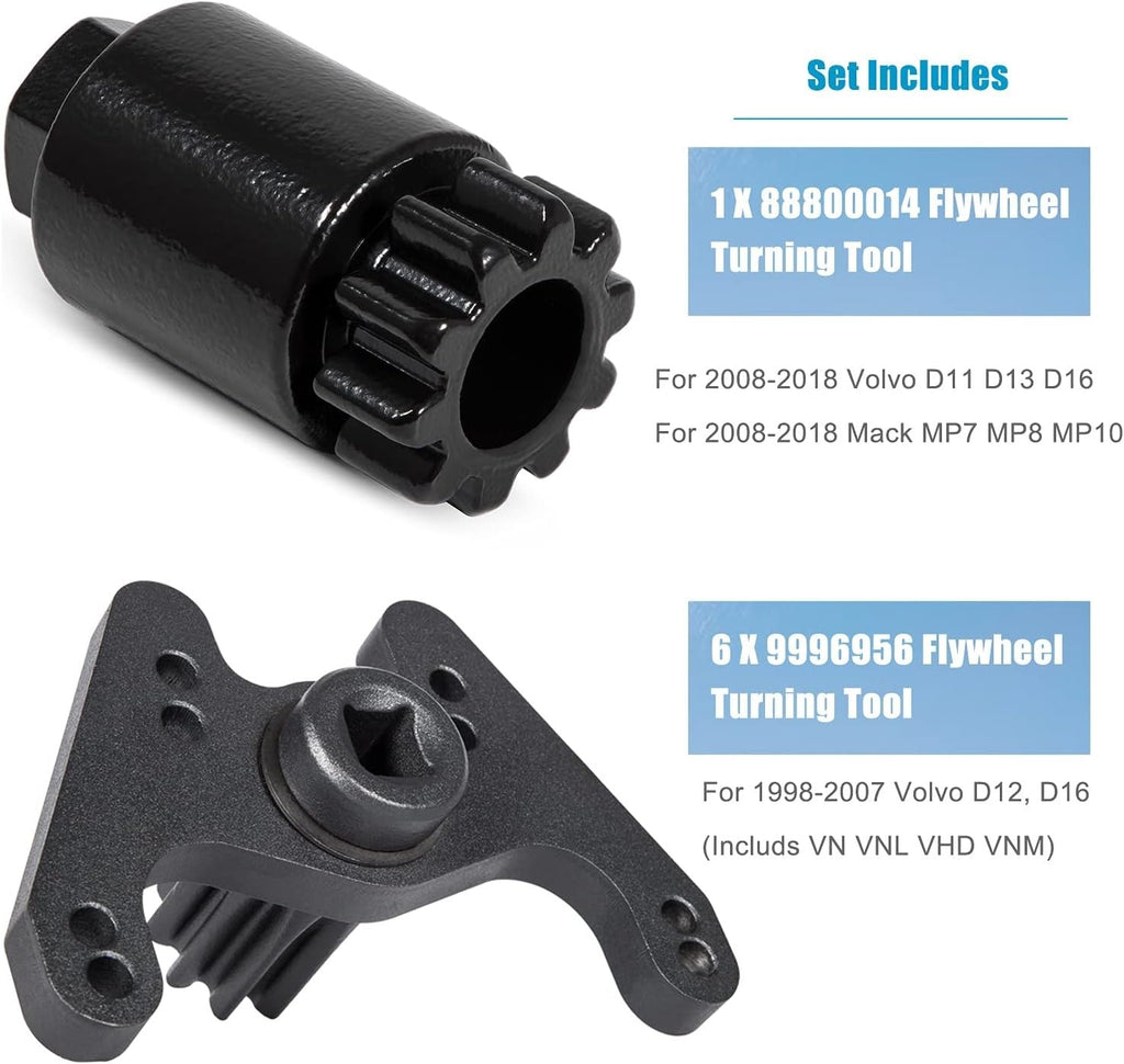 Engine Barring Flywheel Turning Tool For Volvo Mack 1998-2018 D11/12/13/16 MP7/8