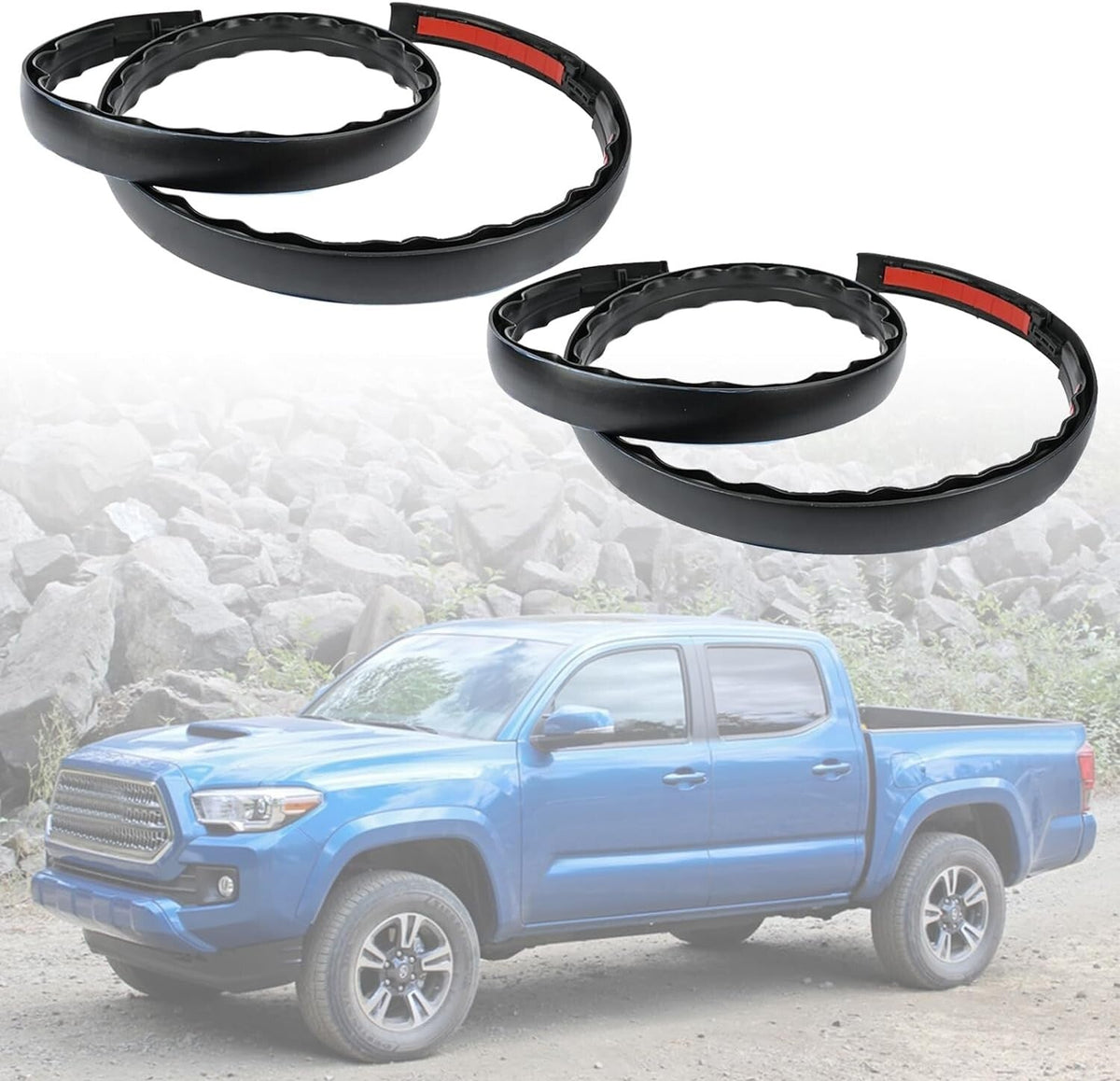 2PCS ROOF DRIP MOLDING FOR 2005-2015 TOYOTA TACOMA DOUBLE CAB RH&LH 75551-04063