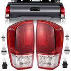 For Toyota Tacoma TRD 2016-2023 Pair Tail Lights Brake Lamp Turn Signal w/Bulb